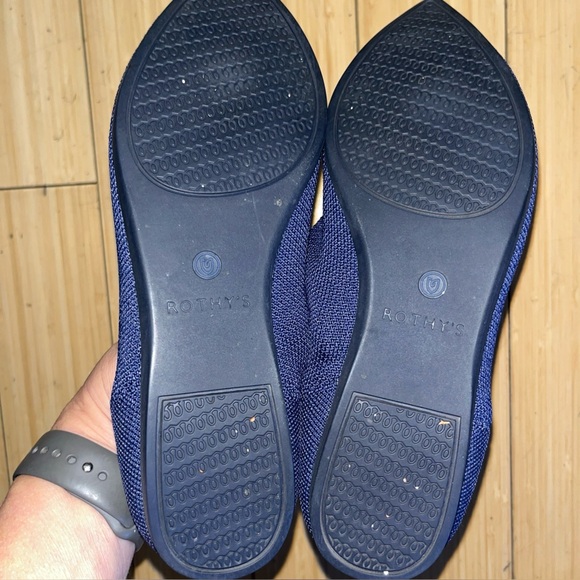 Rothy's Royal Blue Women's Pointed Flats Size 8 Slip On Shoes - Picture 3 of 7